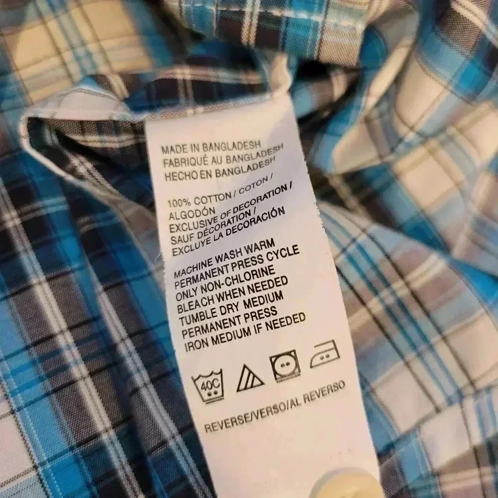 Men's  IZOD Saltwater Button Down Casual Shirt L - Picture 5 of 8